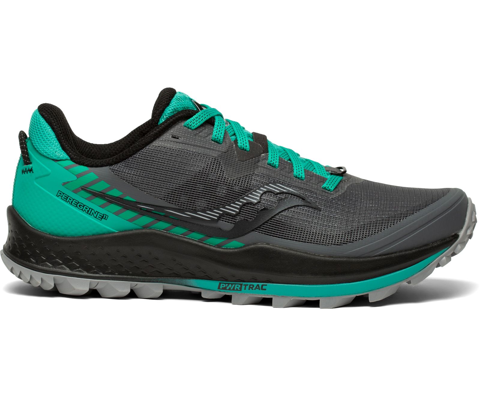 Women's Saucony Peregrine 11 Trail Running Shoes Grey / Light Turquoise | Singapore 229XYUF